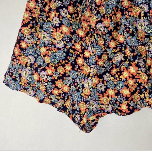 NEW NWT Womens XS Free People Show Me Love Floral Print Ruched Romper MSRP $148 - Picture 6 of 7